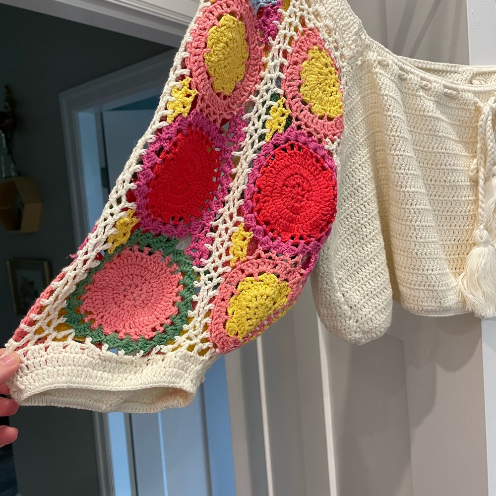 Spell Let the sunshine crochet rainbow crop L - Picture 10 of 12
